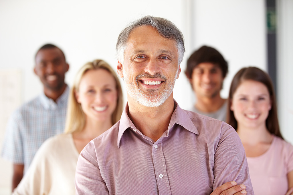Shot of a diverse group of colleagues in the office.